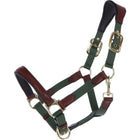 HKM Licol Luna Cuir/Nylon Vert/Marron