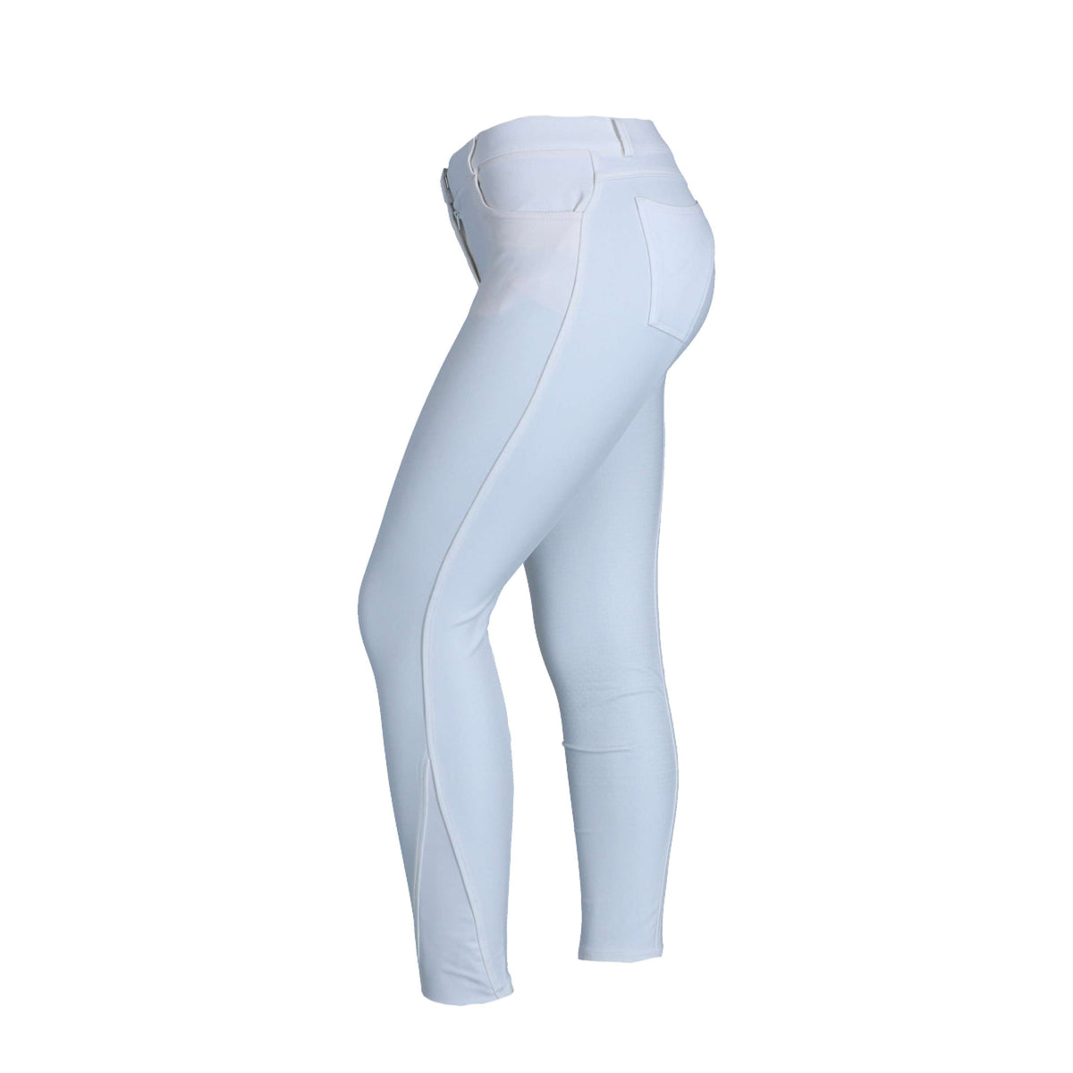 HKM Pantalon d'Équitation Sunshine Competition Silicone Fond de Peau Kids Blanc