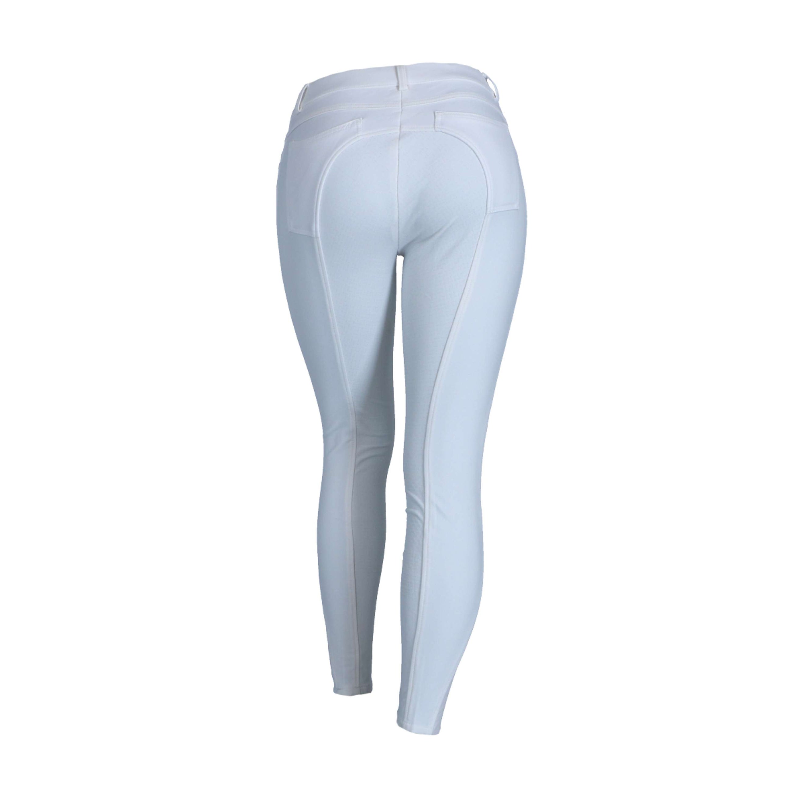 HKM Pantalon d'Équitation Sunshine Competition Silicone Fond de Peau Blanc HKM Pantalon d'Équitation Sunshine Competition Silicone Fond de Peau Blanc