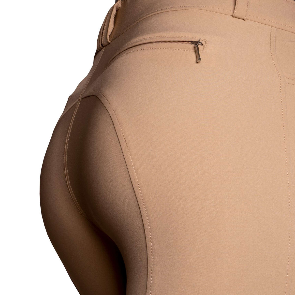 HKM Pantalon d'Équitation Hunter Silicone Genouillères Nature Foncé