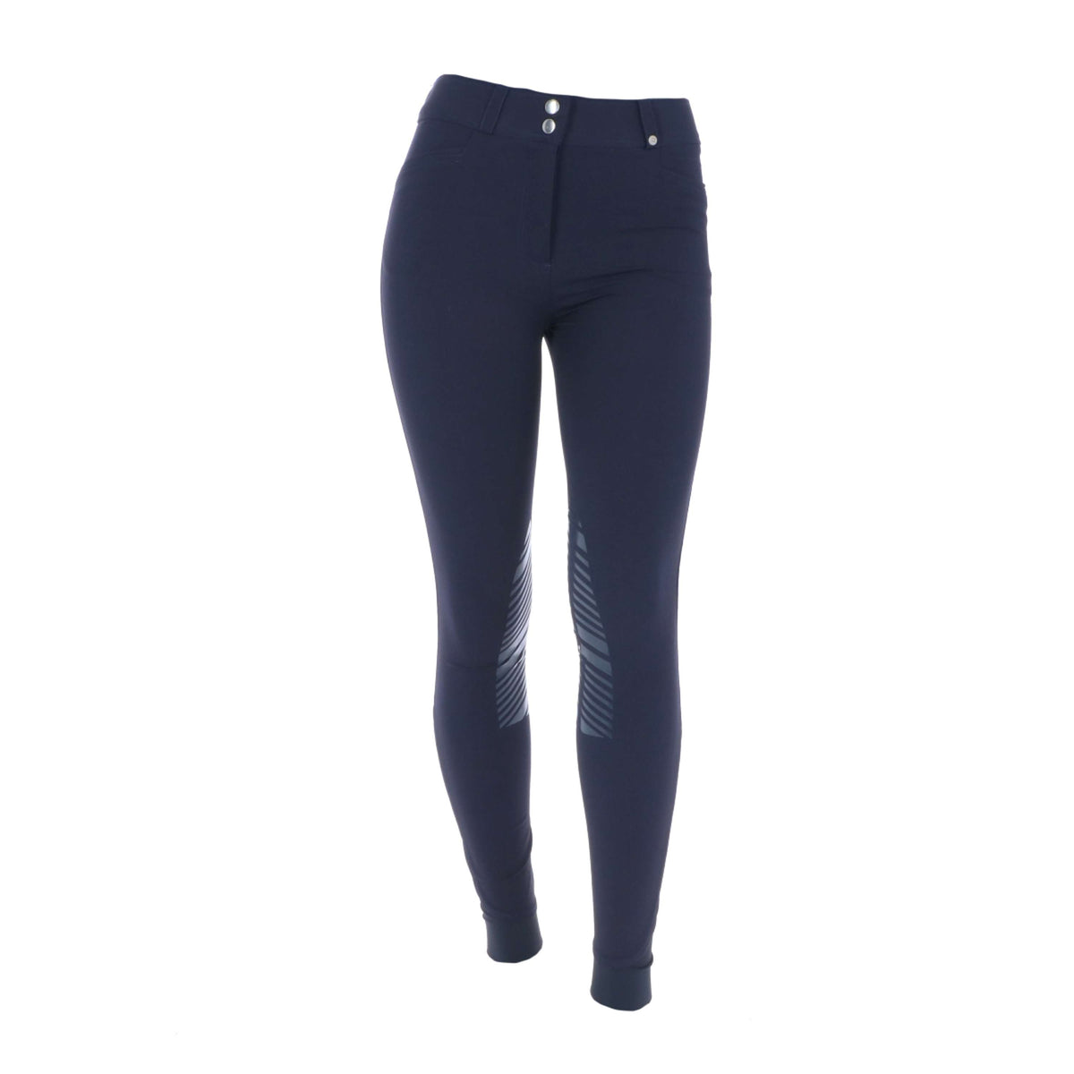 HKM Pantalon d'Équitation Hunter Silicone Genouillères Bleu Foncé