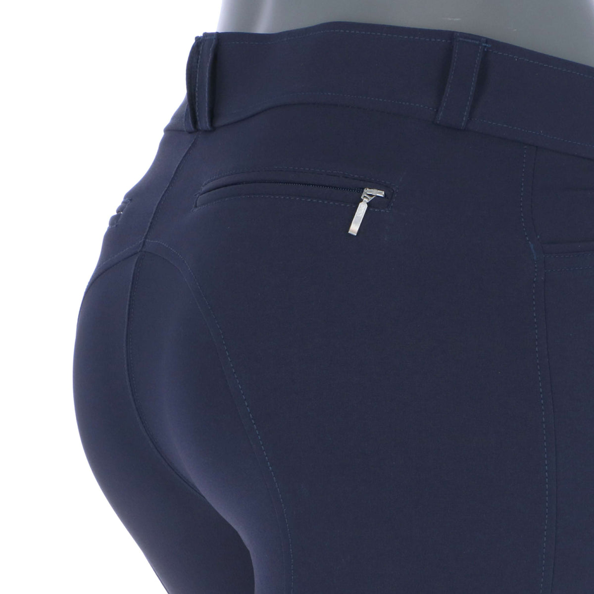 HKM Pantalon d'Équitation Hunter Silicone Genouillères Bleu Foncé