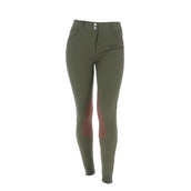 HKM Pantalon d'Équitation Hunter Genouillères Vert Fumée