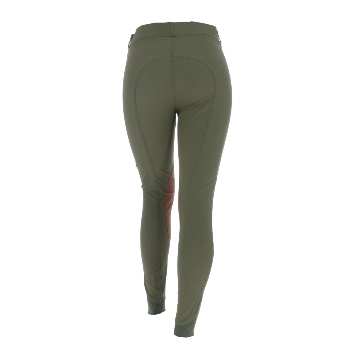 HKM Pantalon d'Équitation Hunter Genouillères Vert Fumée