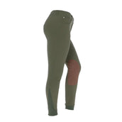 HKM Pantalon d'Équitation Hunter Genouillères Vert Fumée