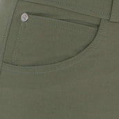 HKM Pantalon d'Équitation Hunter Genouillères Vert Fumée