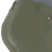 HKM Pantalon d'Équitation Hunter Genouillères Vert Fumée