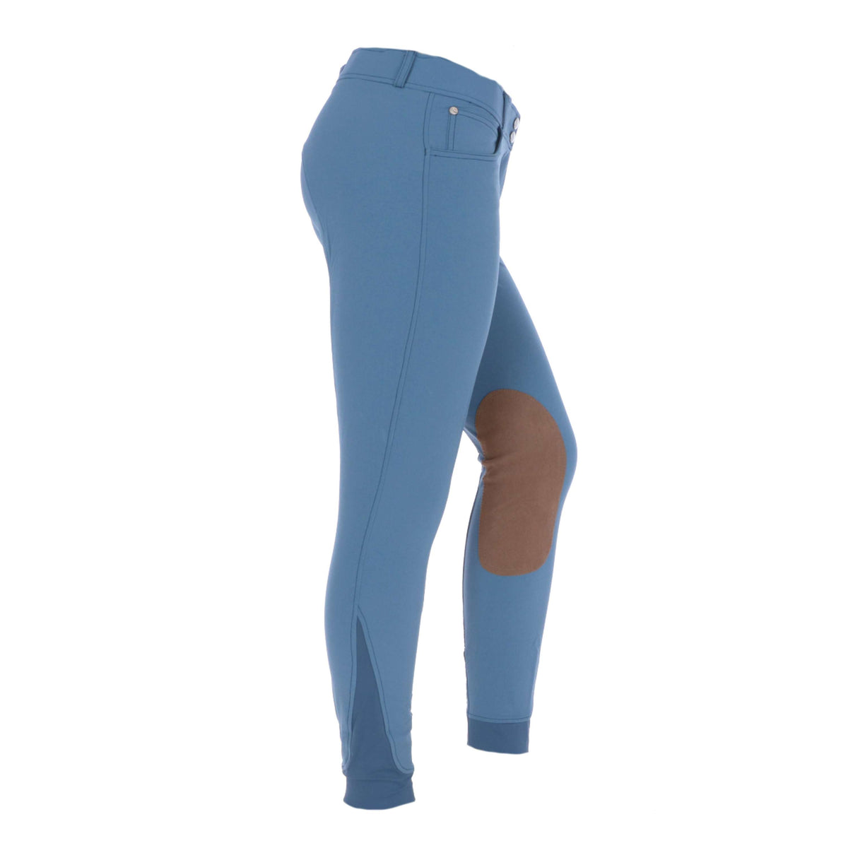 HKM Pantalon d'Équitation Hunter Genouillères Bleu Fumeé