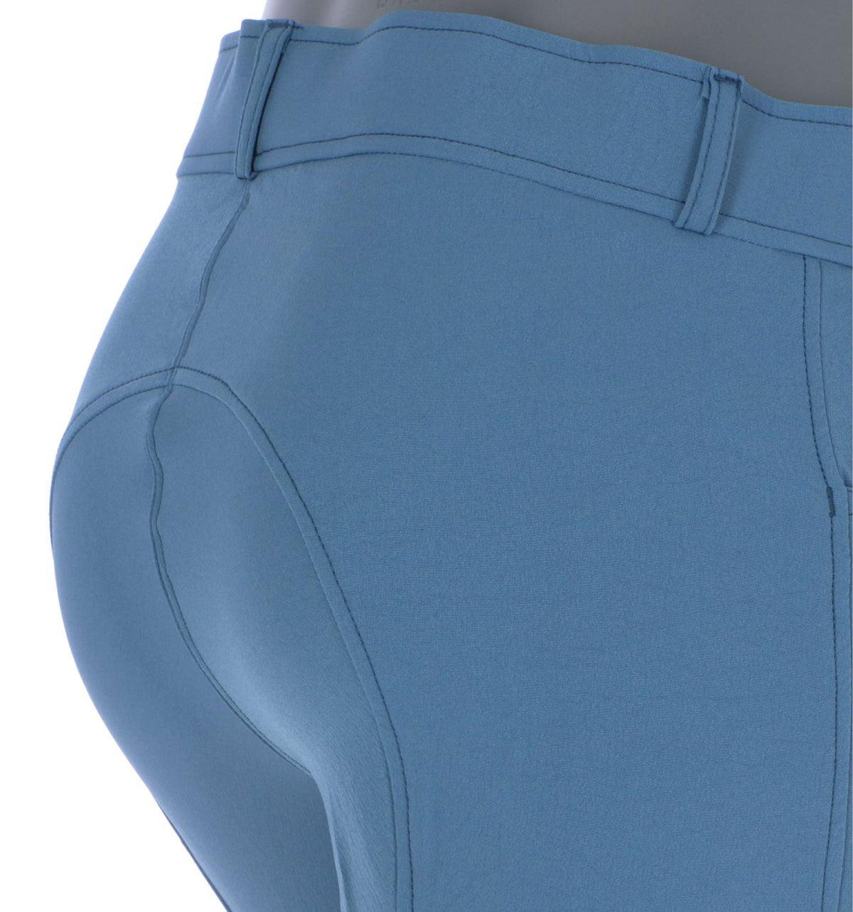 HKM Pantalon d'Équitation Hunter Genouillères Bleu Fumeé