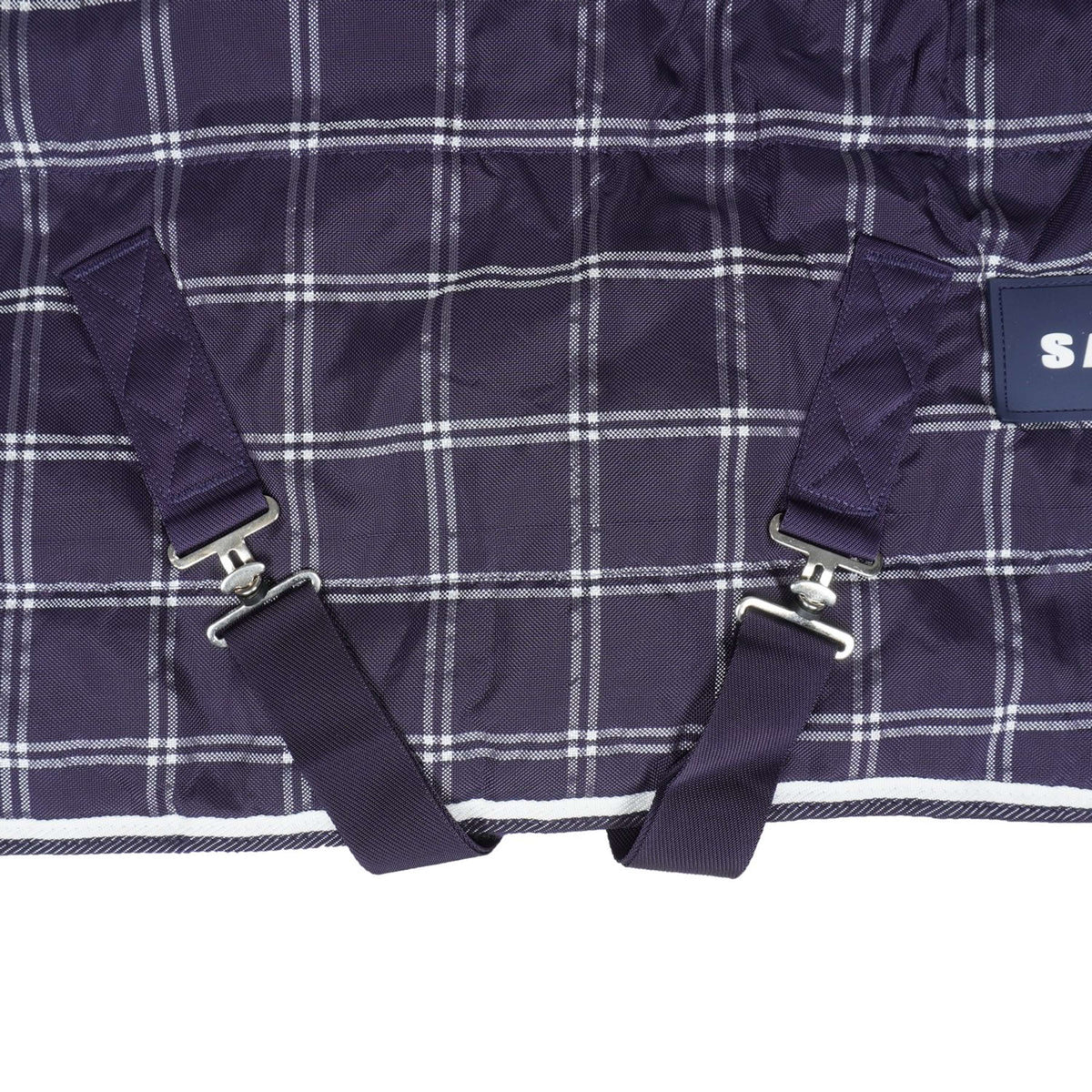 Weatherbeeta Couverture Saxon 1200D PP Stable Standard Neck Medium Navy Plaid