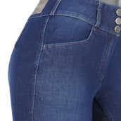 Pikeur Pantalon d'Équitation Candela Full Grip Denim Blue Jeans