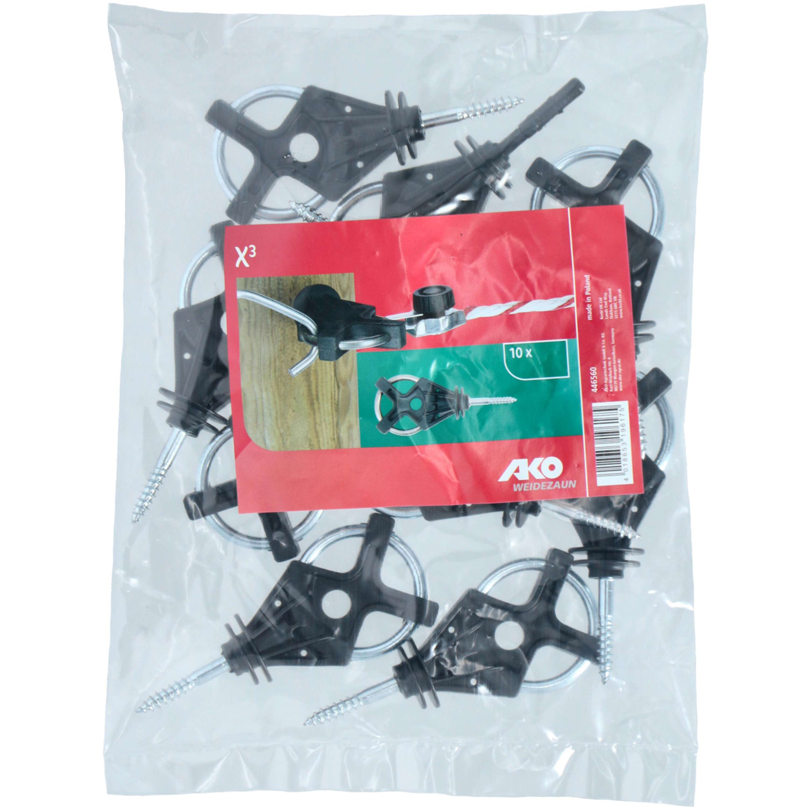 Kerbl Isolateur de Porte X³ Galvanisé 6 Pièces Noir Kerbl Isolateur de Porte X³ Galvanisé 6 Pièces Noir