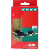 Kerbl Isolateur de Porte X³ Blister Galvanisé 6 Pièces Noir