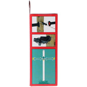 Kerbl Isolateur de Porte X³ Blister Galvanisé 6 Pièces Noir