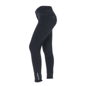 EQUITHÈME Pantalon d'Équitation Safir Silicone Genouillères Noir/Bleu