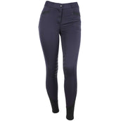 EQUITHÈME Pantalon d'Équitation Safir Silicone Genouillères Bleu marine/Noir