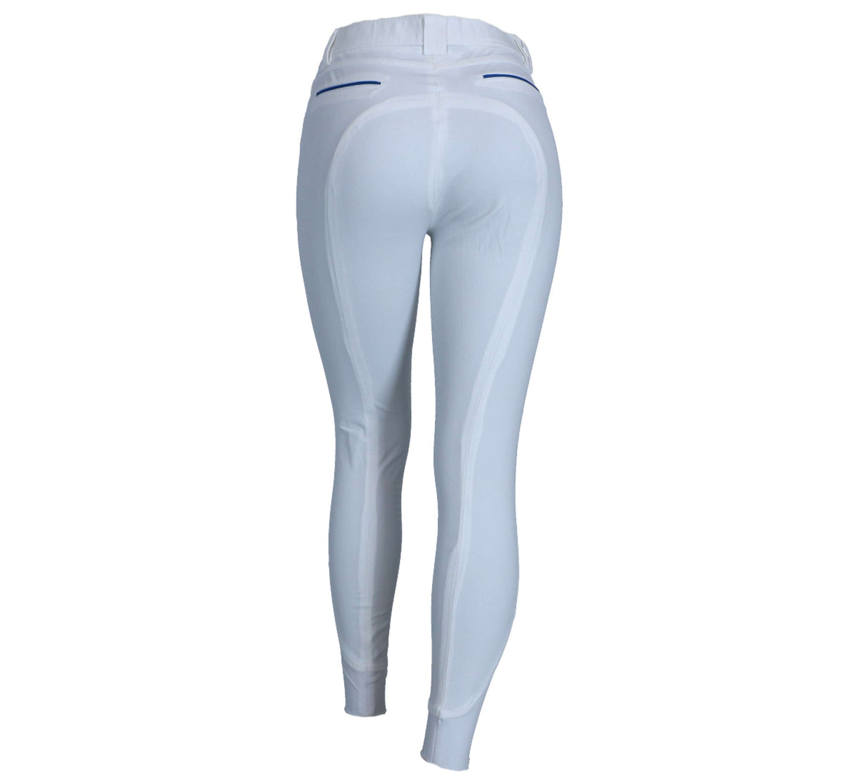 EQUITHÈME Pantalon d'Équitation Lassy Silicone Genouillères Blanc