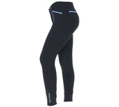 EQUITHÈME Pantalon d'Équitation Lassy Silicone Genouillères Noir