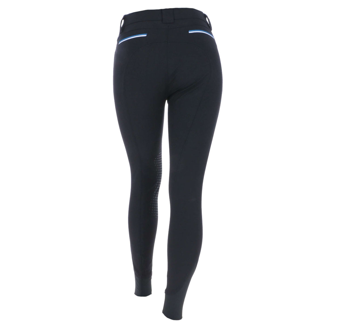 EQUITHÈME Pantalon d'Équitation Lassy Silicone Genouillères Noir