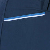 EQUITHÈME Pantalon d'Équitation Lassy Silicone Genouillères Marine Bleu