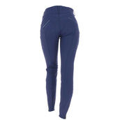 EQUITHÈME Pantalon d'Équitation Bella Push-Up Silicone Genouillères Marine Bleu