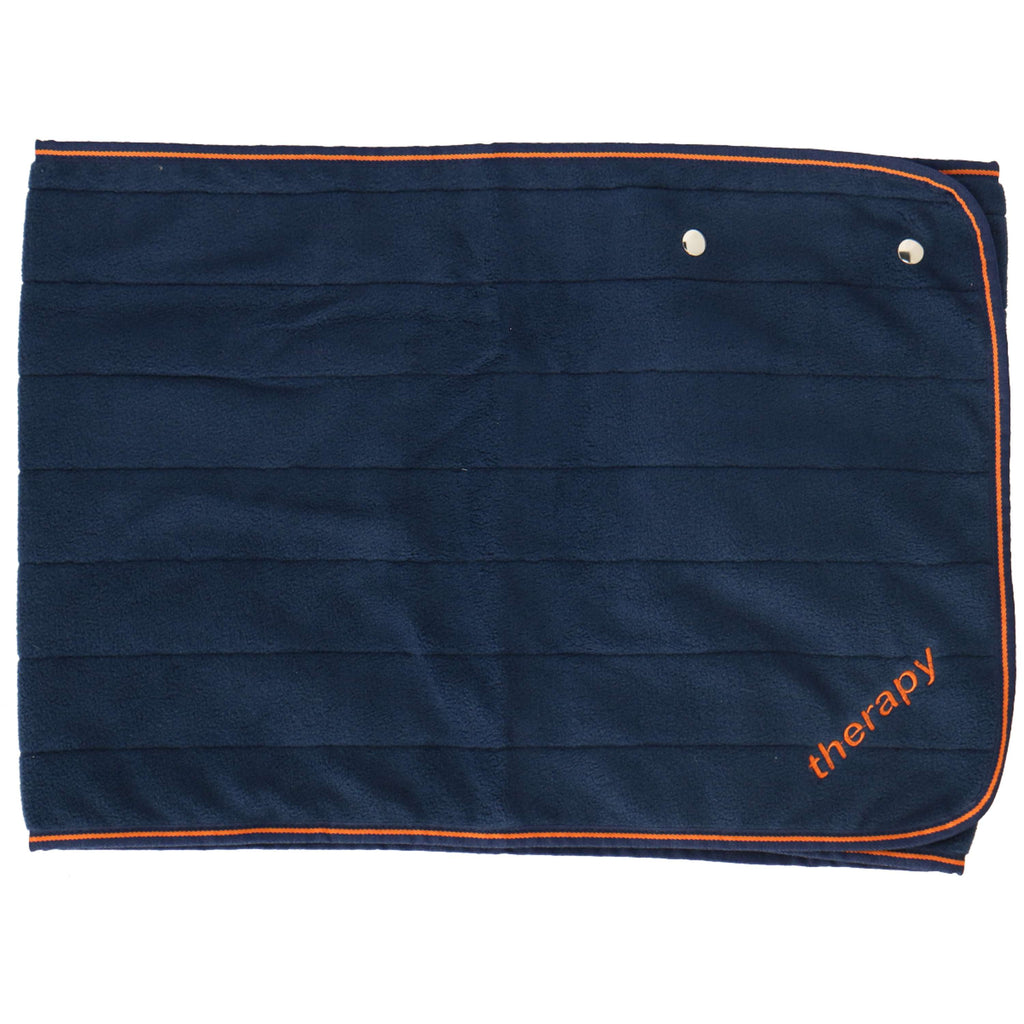 Bucas Fleece Shawl Therapy Bleu Marine/Orange