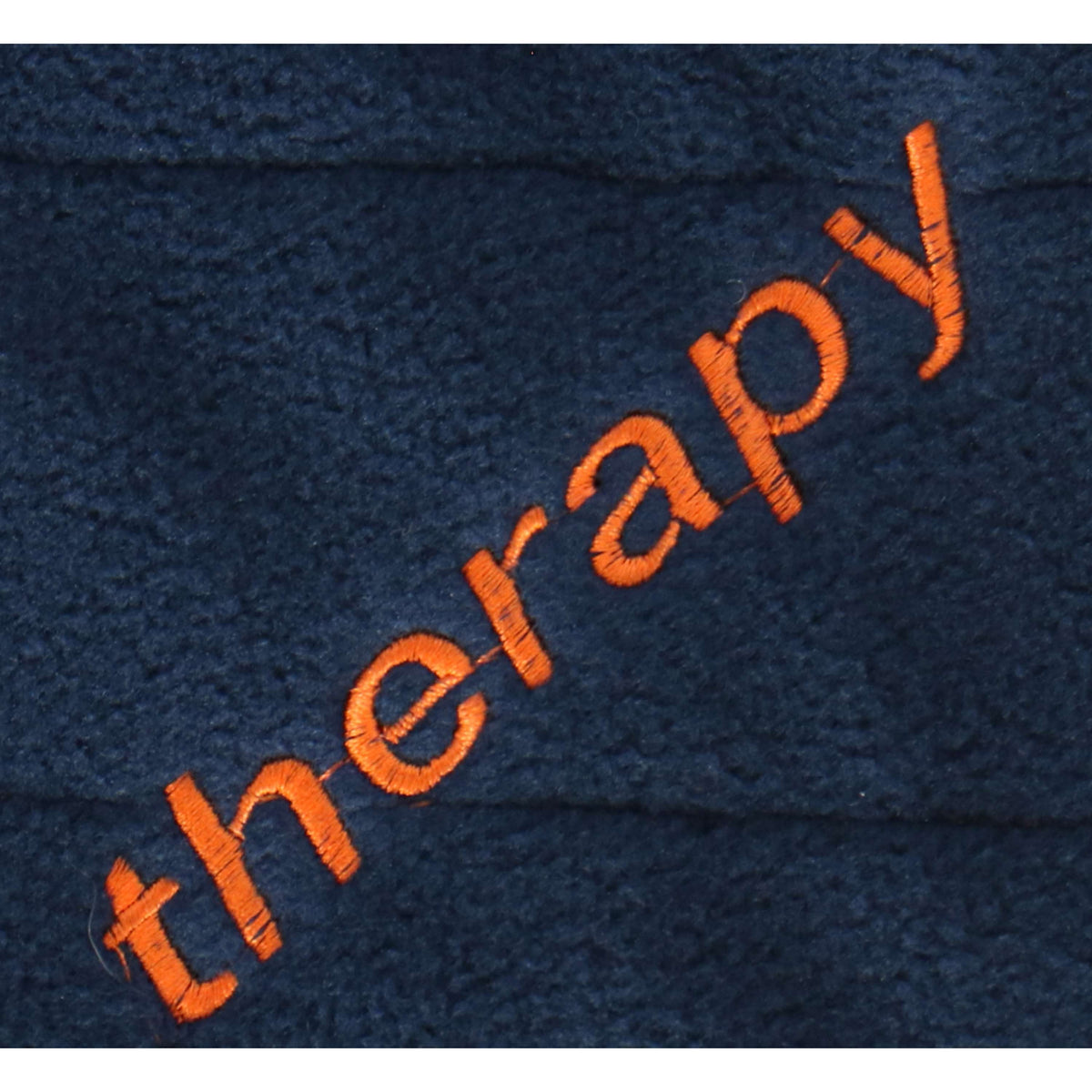 Bucas Fleece Shawl Therapy Bleu Marine/Orange