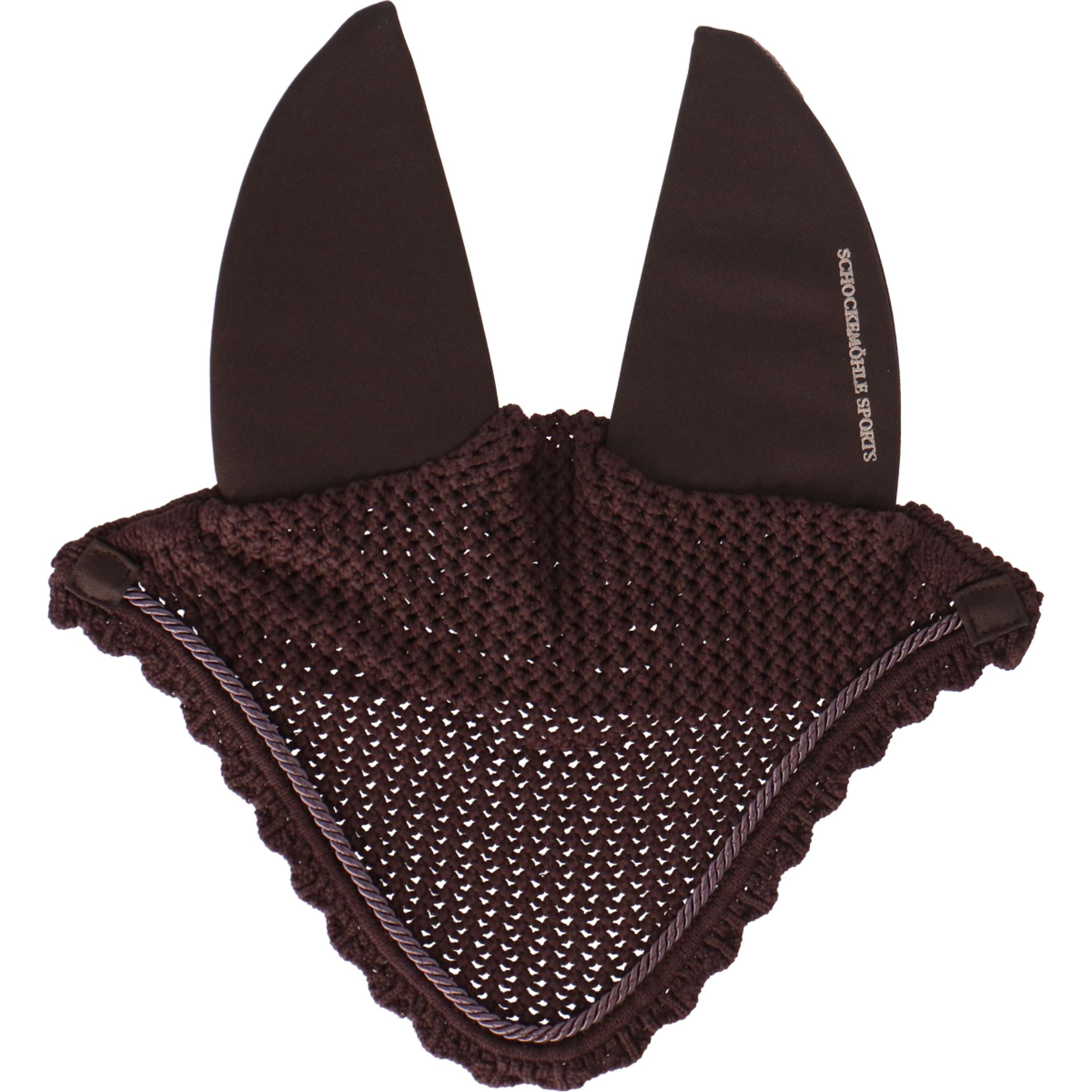 Schockemöhle Bonnet Anti-Mouches Air Silent Chocolat Schockemöhle Bonnet Anti-Mouches Air Silent Chocolat