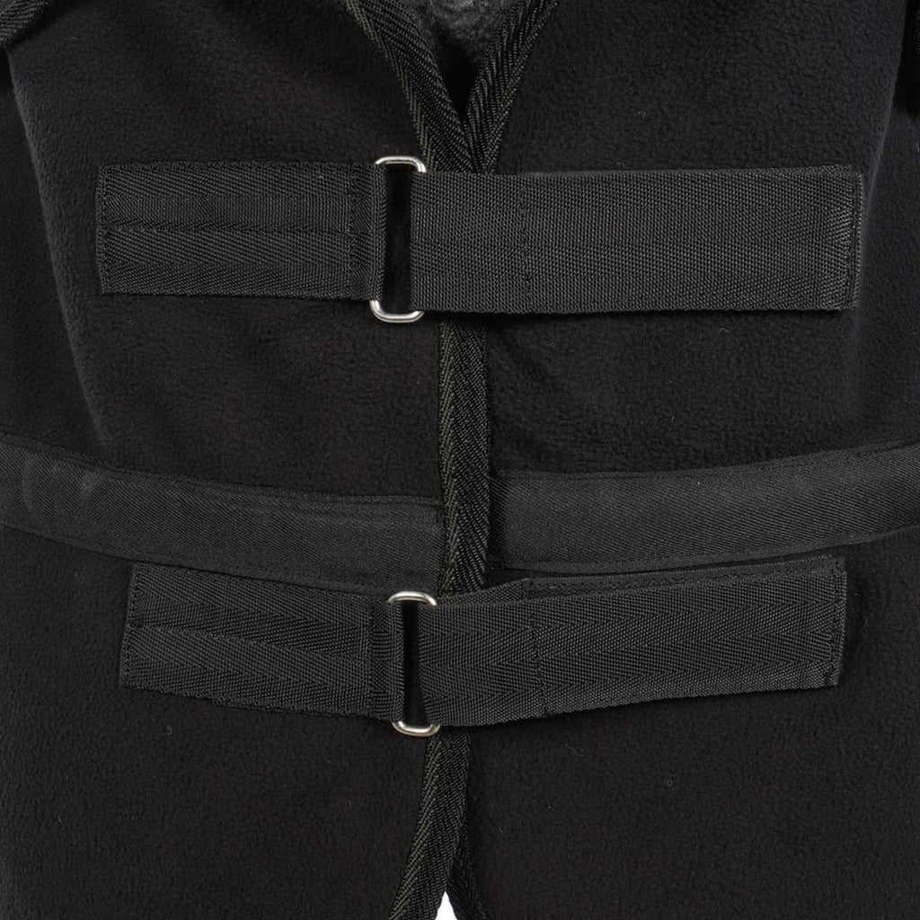 Harry's Horse Couverture Polaire avec Col Enroulable Noir