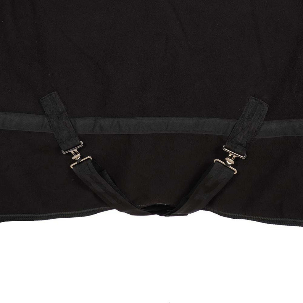Harry's Horse Couverture Polaire avec Col Enroulable Noir
