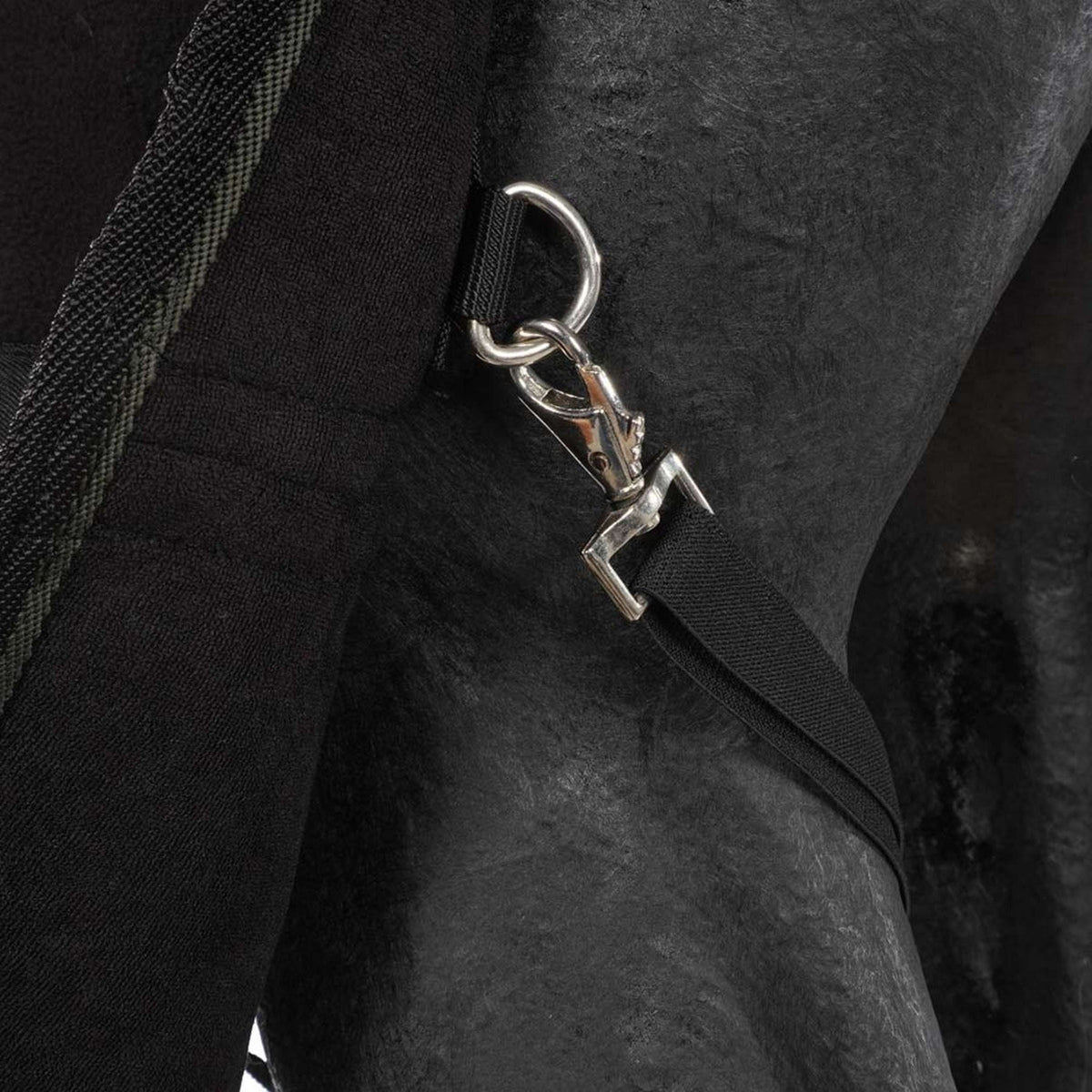 Harry's Horse Couverture Polaire avec Col Enroulable Noir