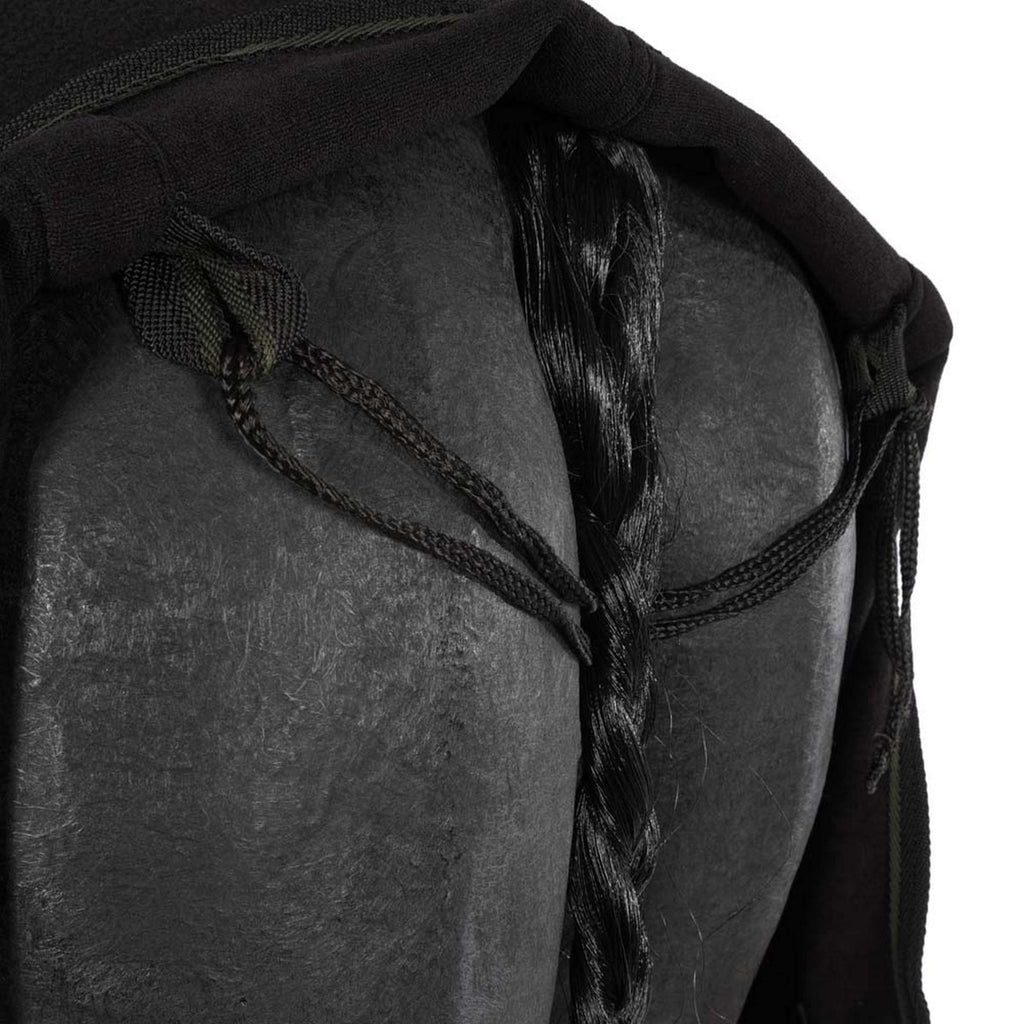 Harry's Horse Couverture Polaire avec Col Enroulable Noir