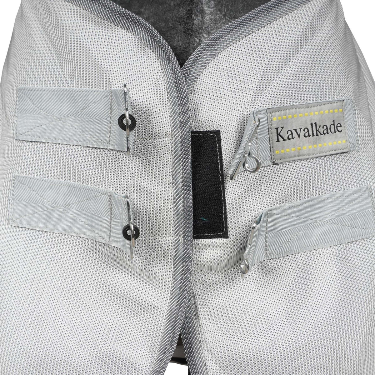 Kavalkade Couverture Anti-Mouches avec Couvre-cou Amovible Gris