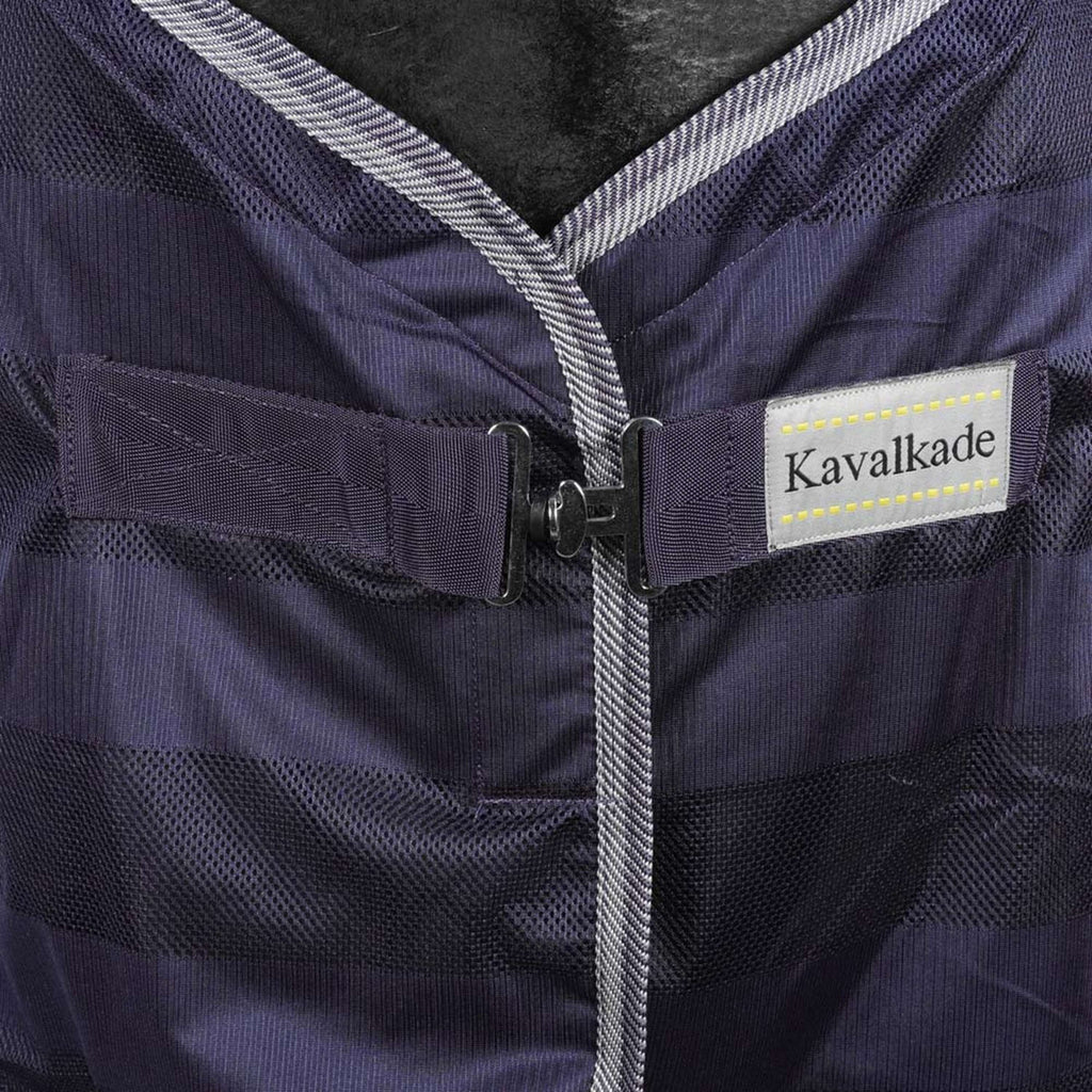 Kavalkade Couverture Anti-Mouches Stripe Marin