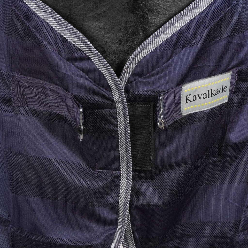 Kavalkade Couverture Anti-Mouches Stripe Marin