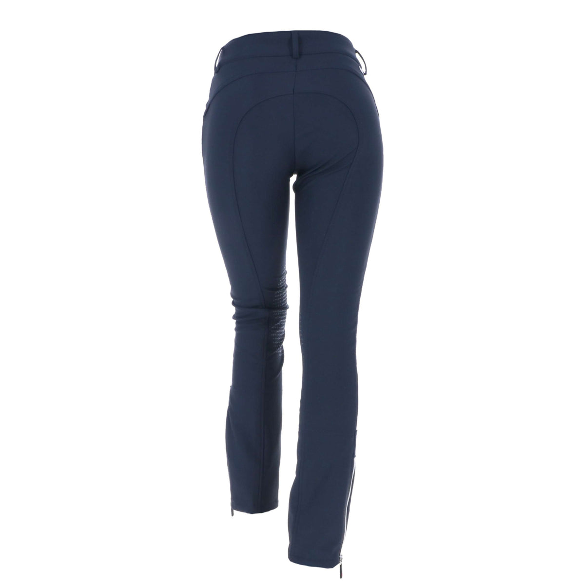 Catago Pantalon d'Équitation Jodhpur Solrun Softshell Silicone Genouillères Marin