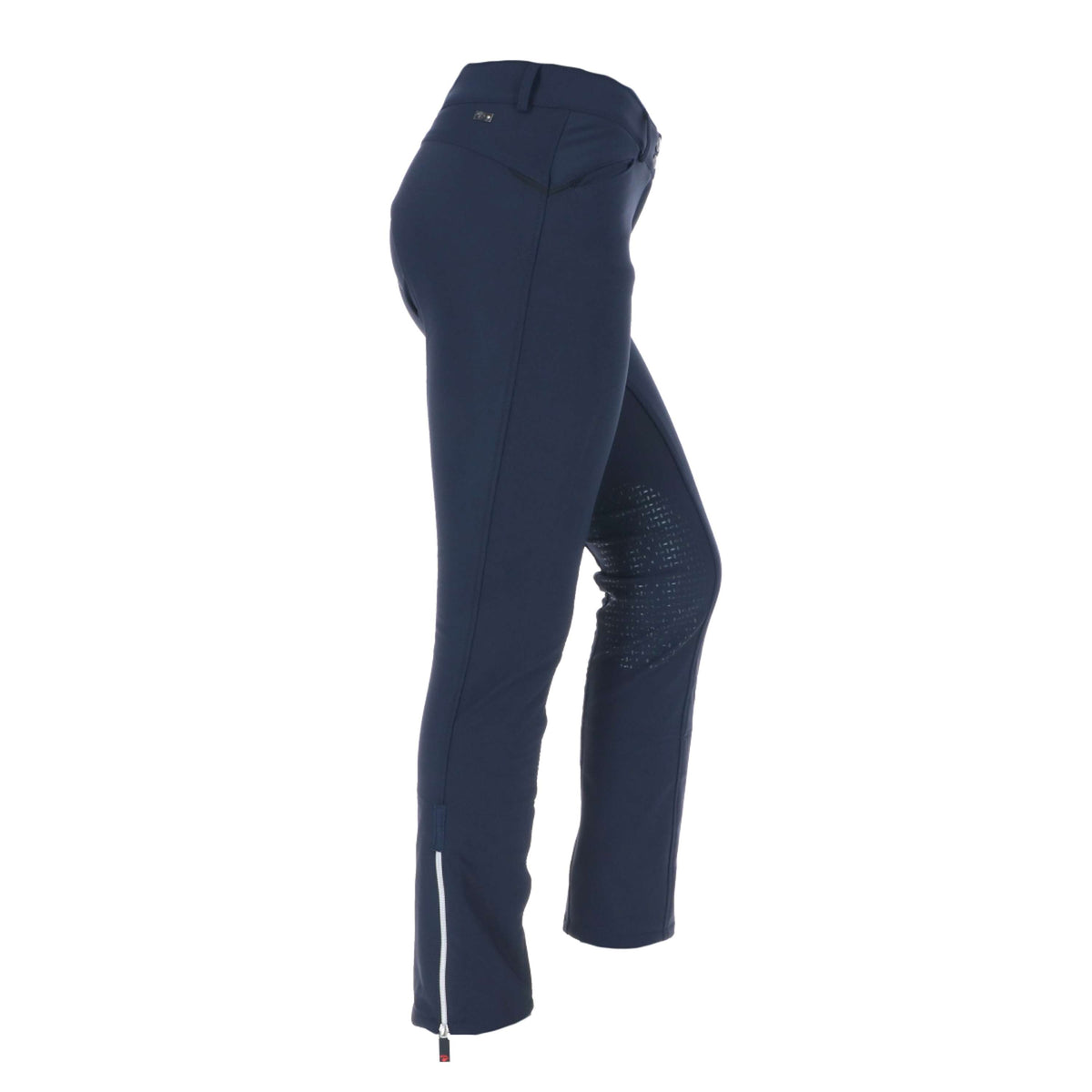 Catago Pantalon d'Équitation Jodhpur Solrun Softshell Silicone Genouillères Marin