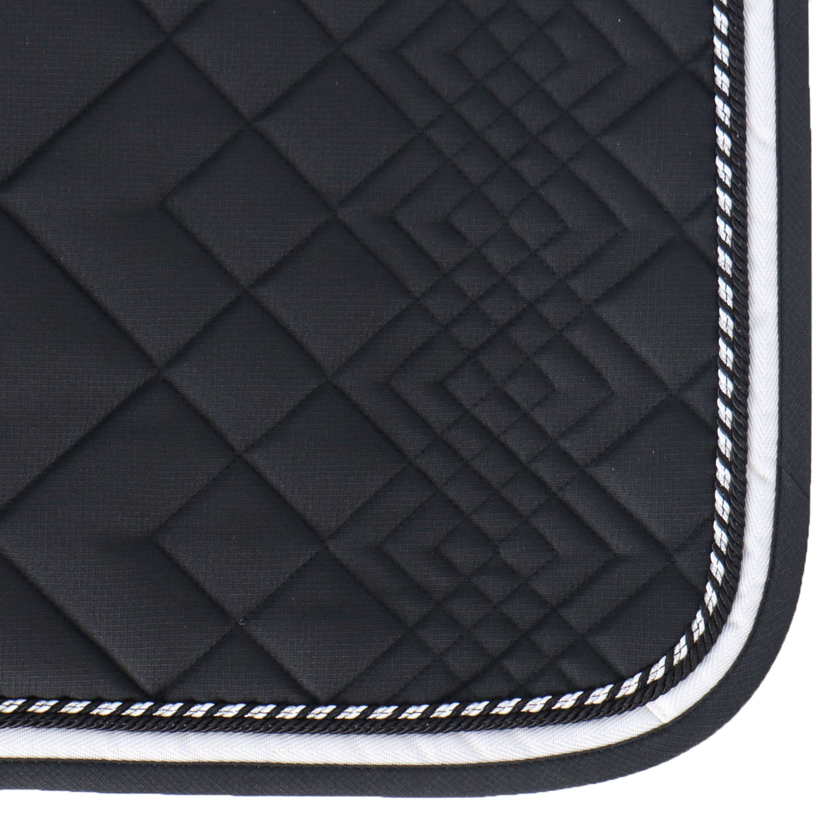 Catago Tapis de Selle Diamond Dressage Noir/Blanc