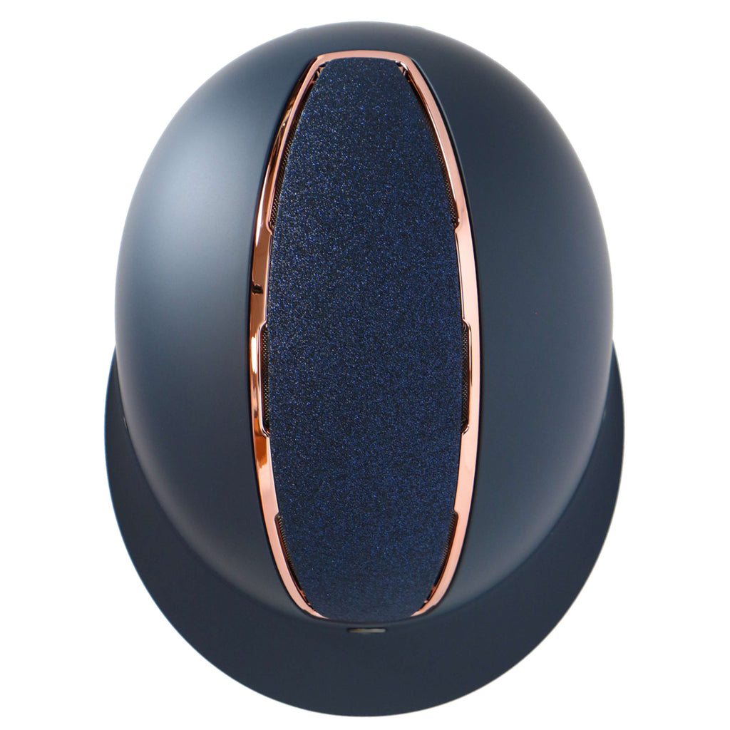 BR Bombe d’Équitation Omega Painted Glitter Marine/Rose