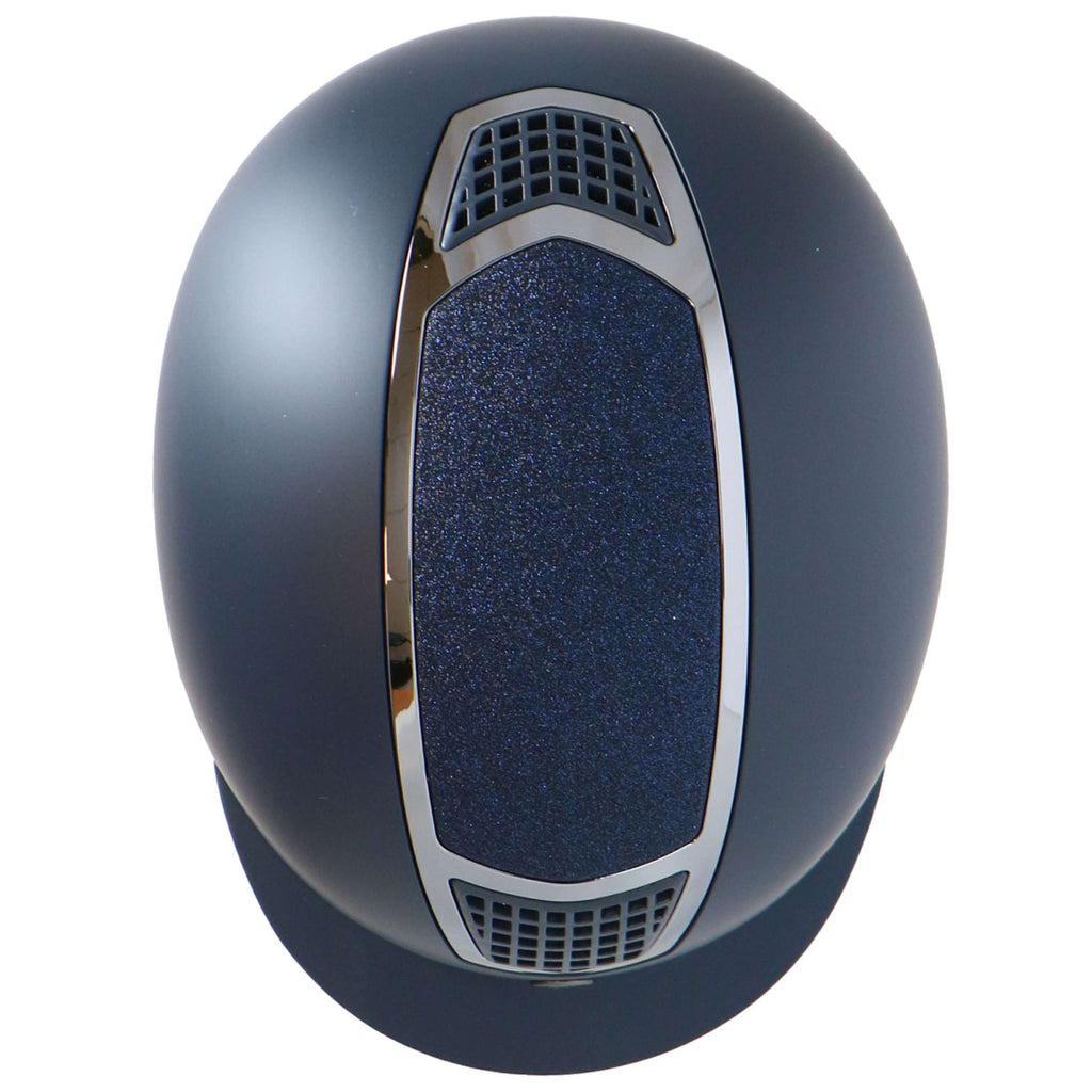 BR Bombe d’Équitation Lambda Glitter Navy/Gunmetal