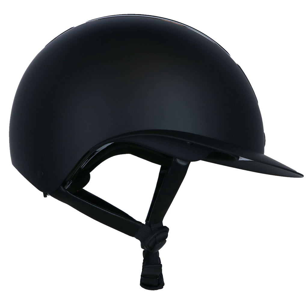 BR Bombe d’Équitation Lambda Plus Glitter Noir/Métal