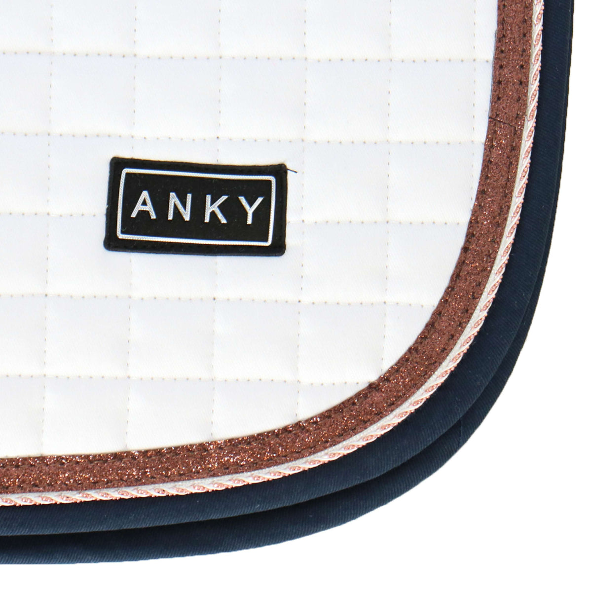 ANKY Tapis de Selle Cotton Twill Dressage Blanc