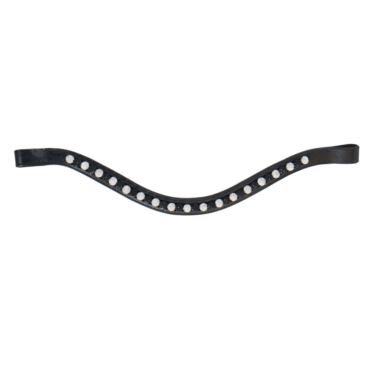 HB Showtime Browband Flower Stones Noir