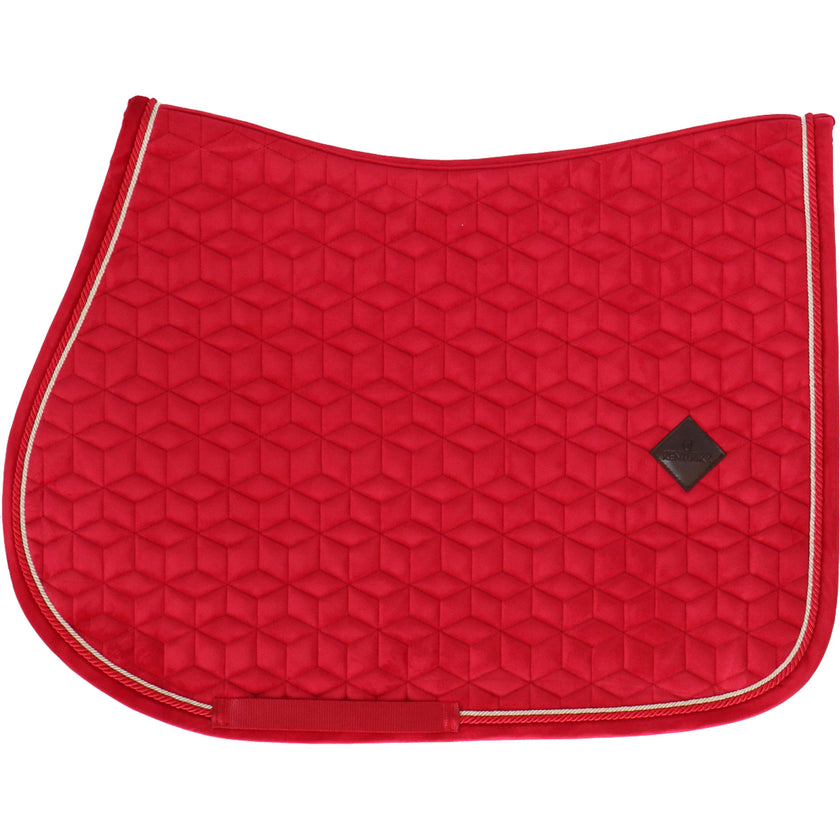 Kentucky Tapis de Selle Velvet de Saut Rouge