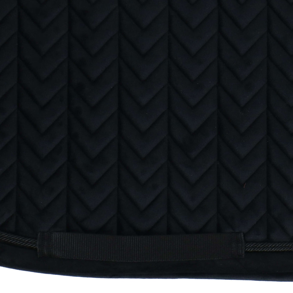 Kentucky Tapis de Selle velours Pearls de Saut Noir