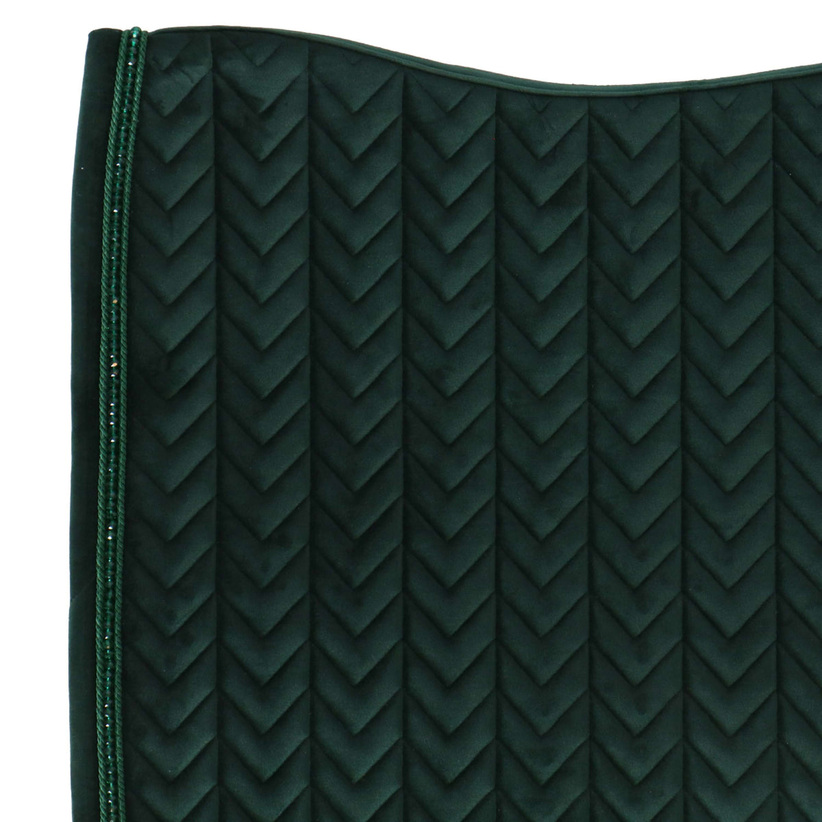 Kentucky Tapis de Selle velours Pearls Dressage Pine Green