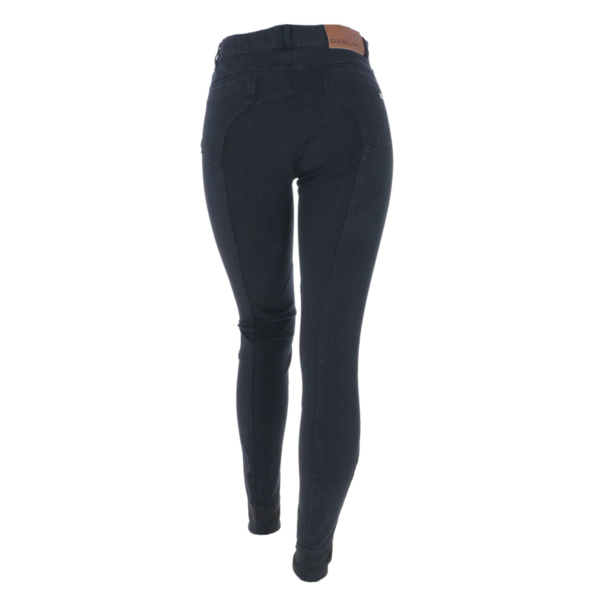 Dublin Pantalon d'Équitation Shona Knee Patch Denim Ash