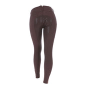 HKM Pantalon d'Équitation Liv High Waist Silicon Full Grip Marron foncé