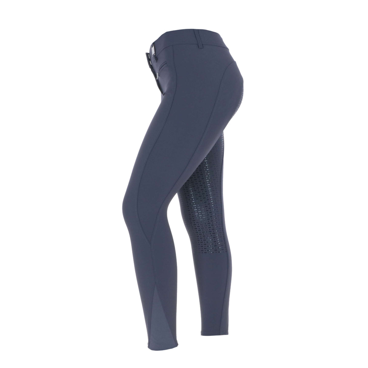 HKM Pantalon d'Équitation Lea Silicon Full Grip Bleu Foncé