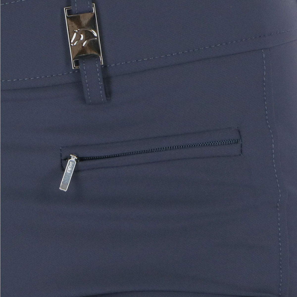 HKM Pantalon d'Équitation Lea Silicon Full Grip Bleu Foncé